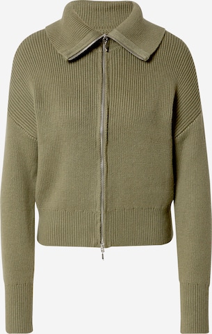 Abercrombie & Fitch Knit Cardigan in Green: front
