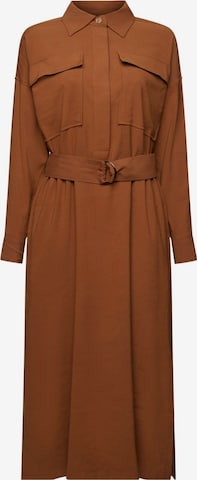 ESPRIT Shirt Dress in Brown: front