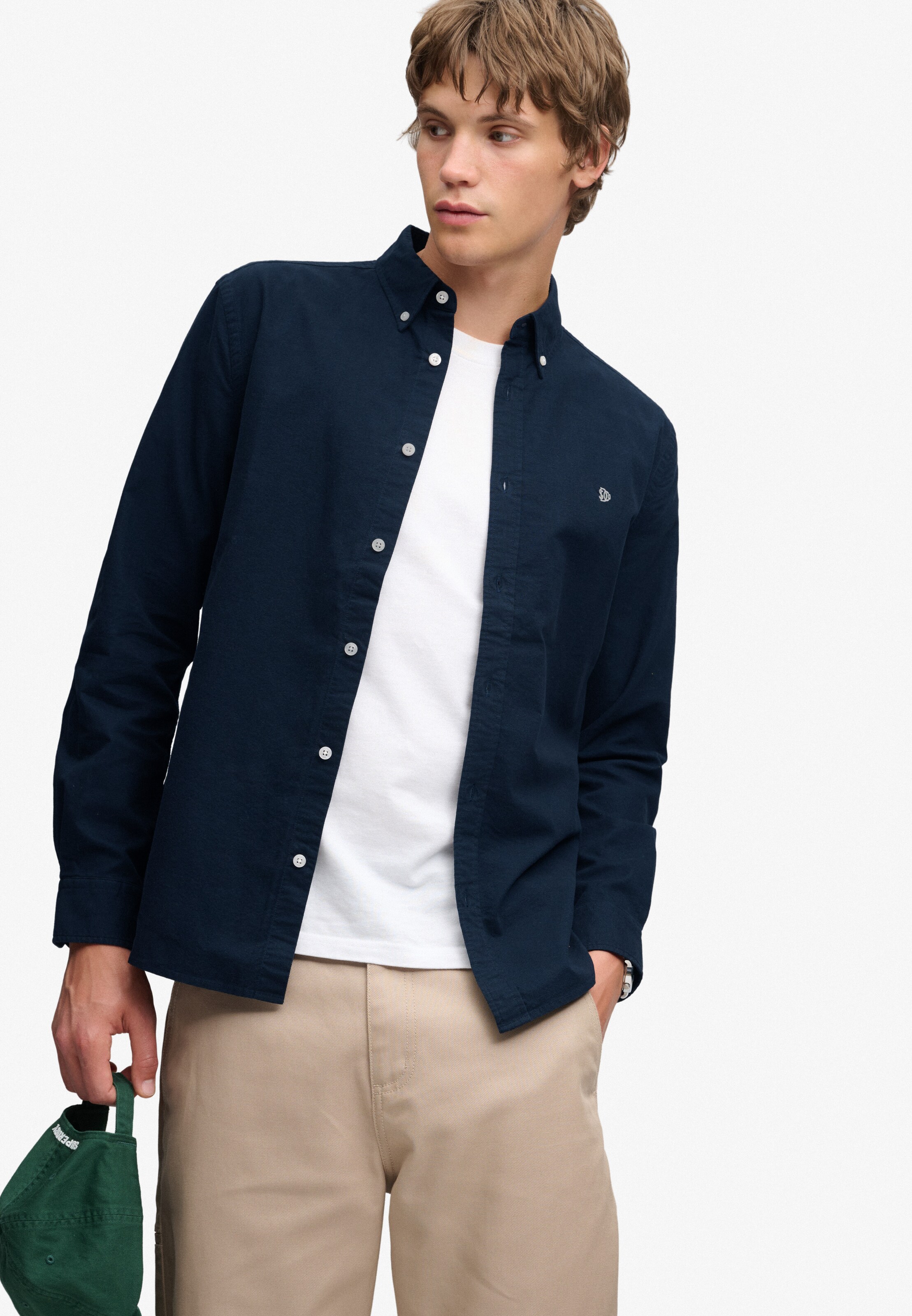 Superdry & Co Slim fit Overhemd in Blauw
