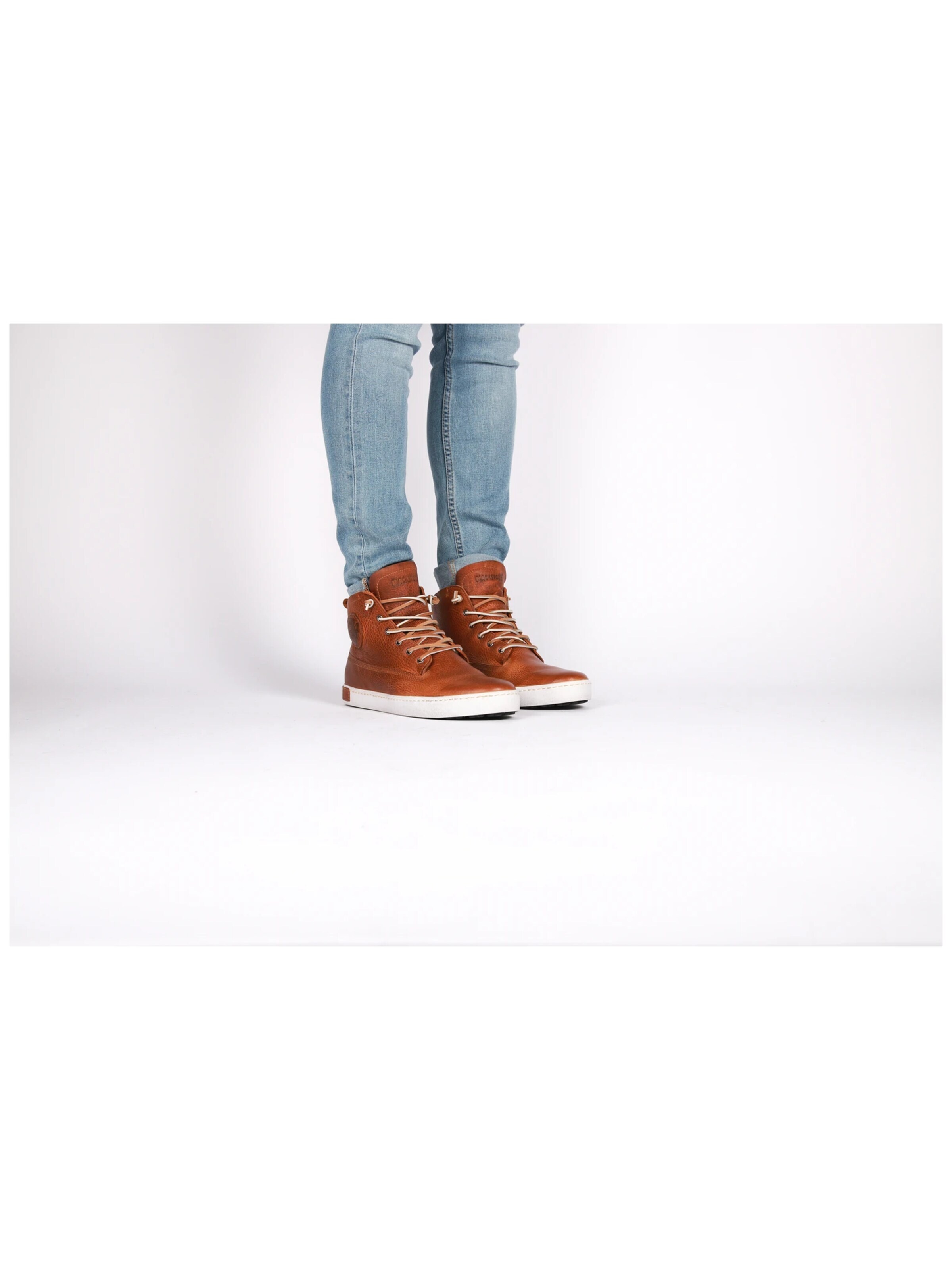 Baskets hautes BLACKSTONE en marron