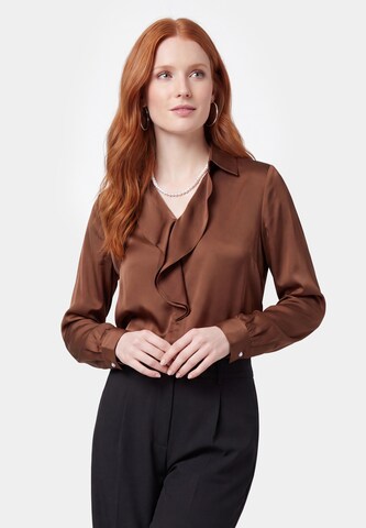 usha BLACK LABEL - Blusa en marrón: frente