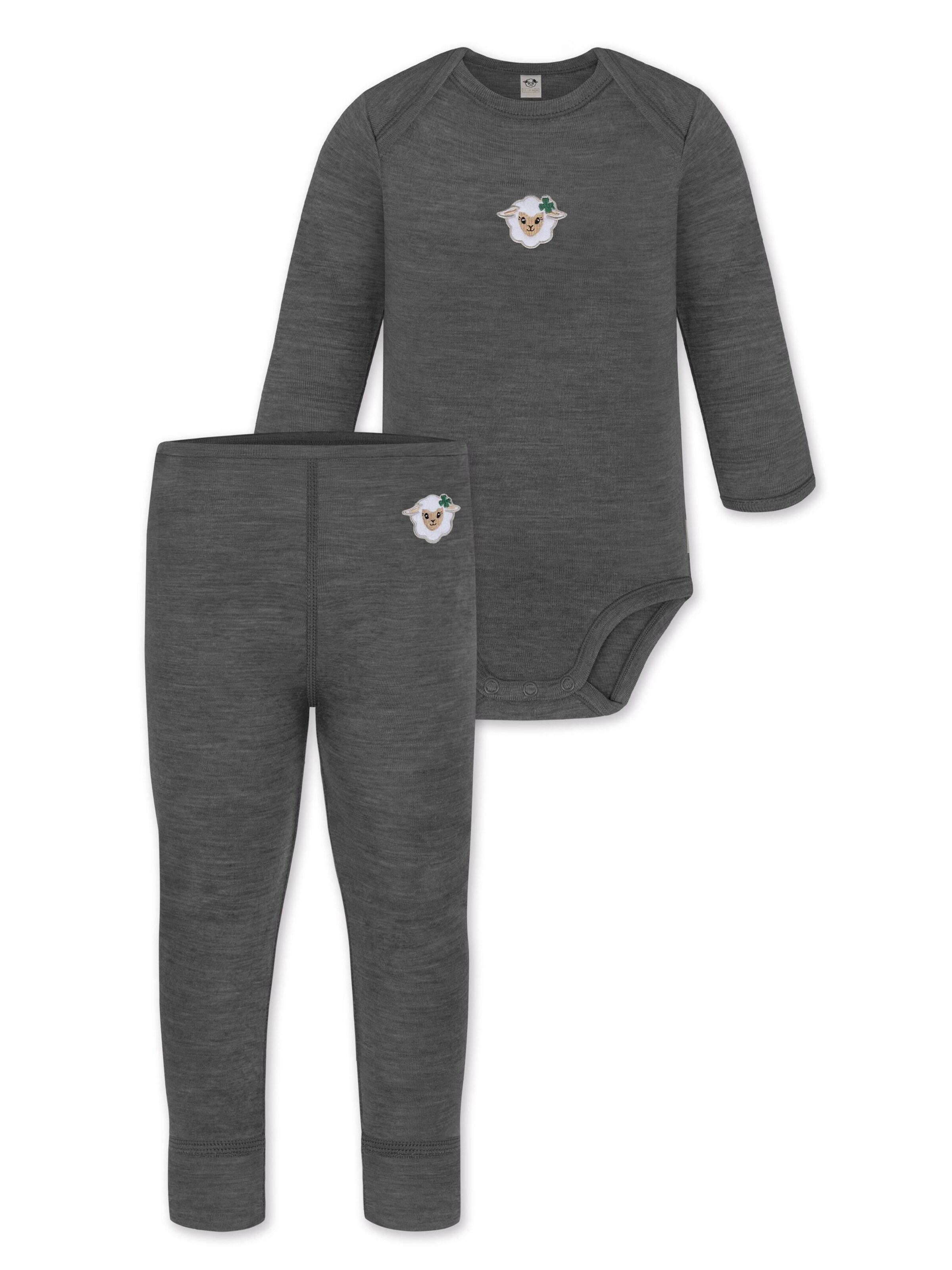 Barboteuse / body normani en gris : devant