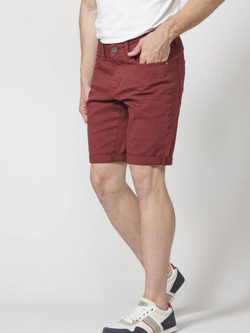 KOROSHI Regular Jeans in Rood