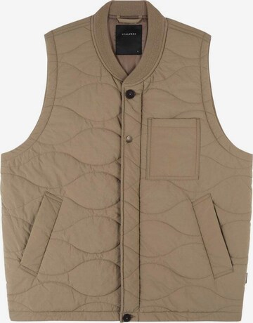 Scalpers Bodywarmer 'Willow' in Bruin: voorkant