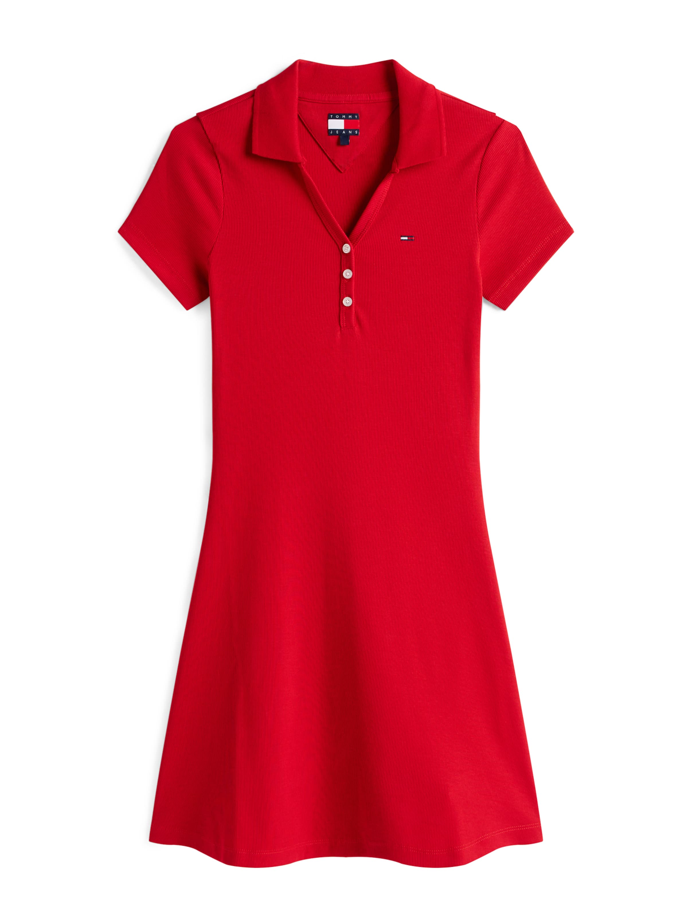 Tommy Jeans - Vestido en rojo: frente