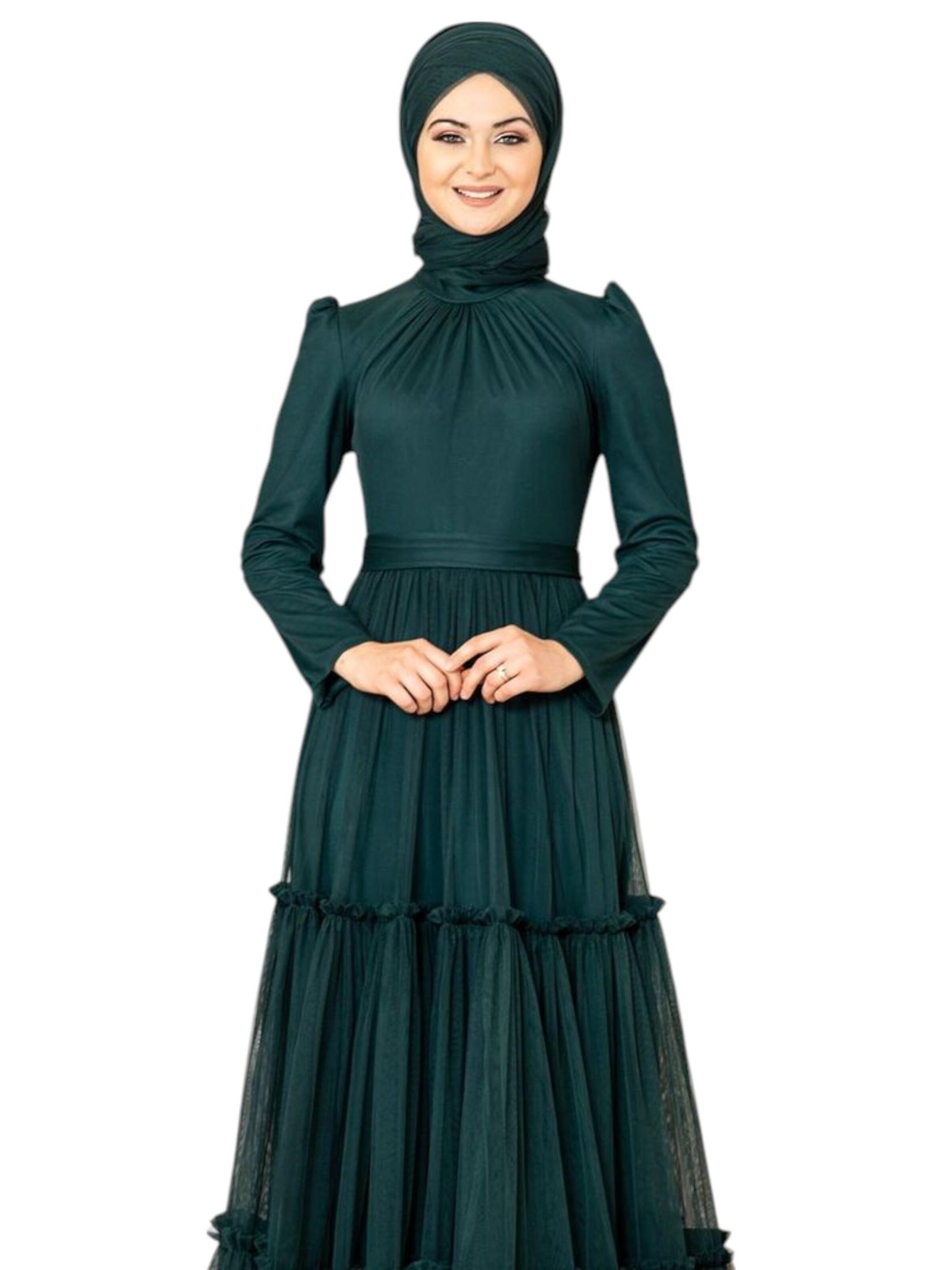 Robe de soirée 'LAYLA' fashionshowcase en vert