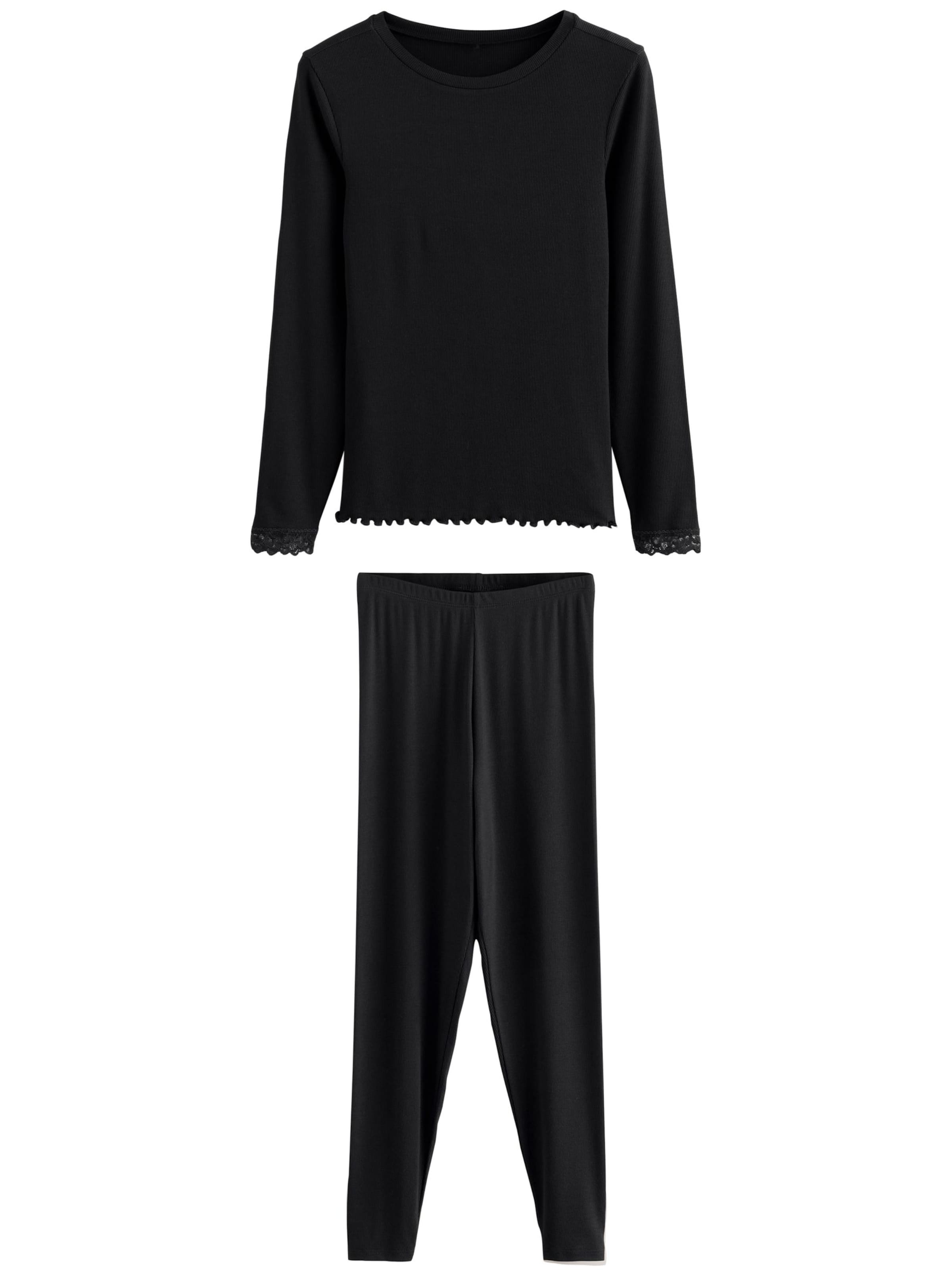 Haine de casă de la Next pe negru: față