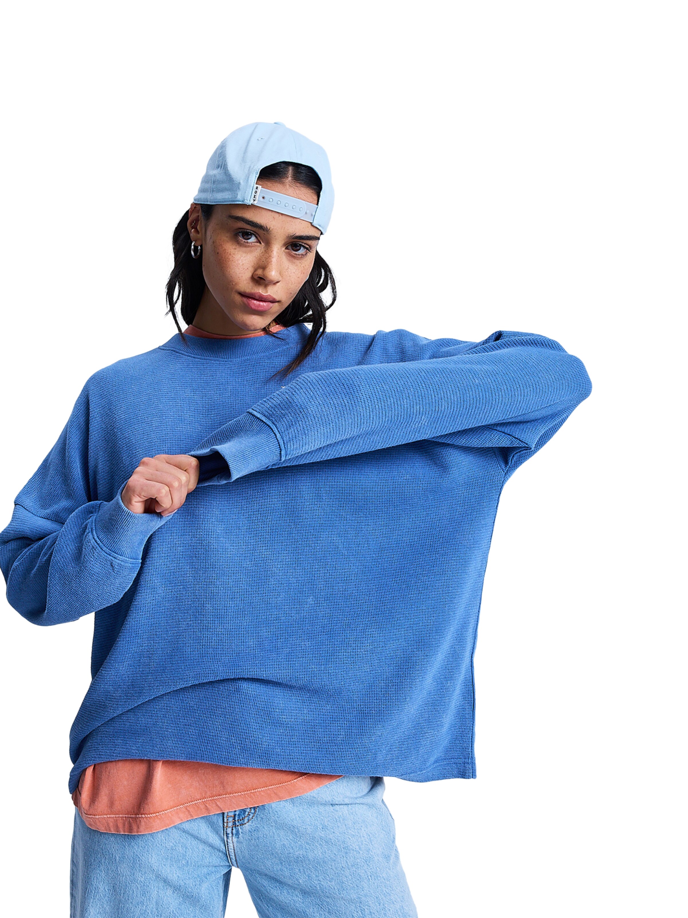 ROXY Shirt 'Eastside Midweight' in Blue: front