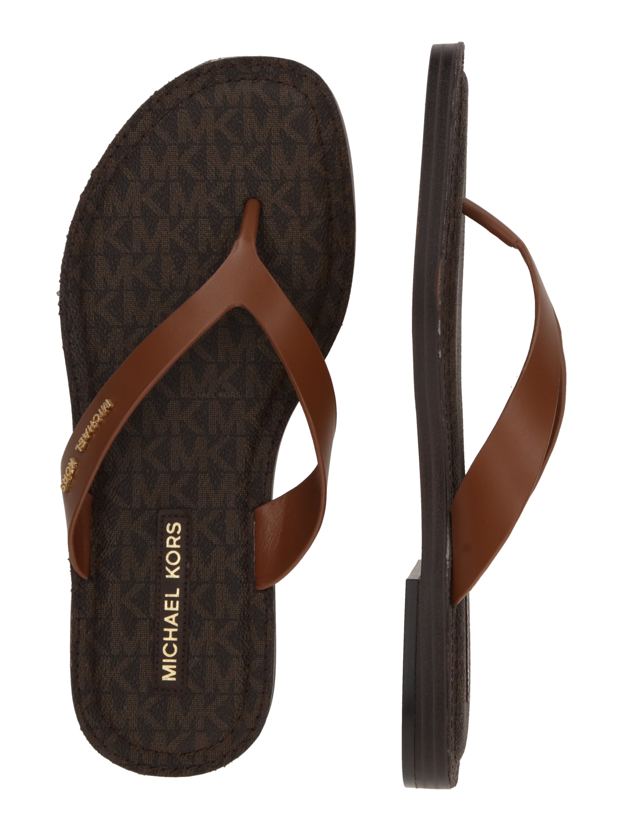 MICHAEL Michael Kors Сандали с разделител за пръстите 'KOKO' в кафяво