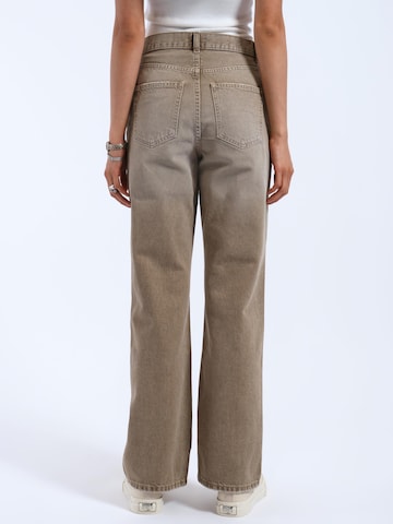 Dr. Denim Regular Jeans 'Echo High Straight'‌‌‌‌‌ in Beige
