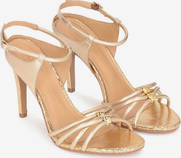 Kazar Strap Sandals in Gold