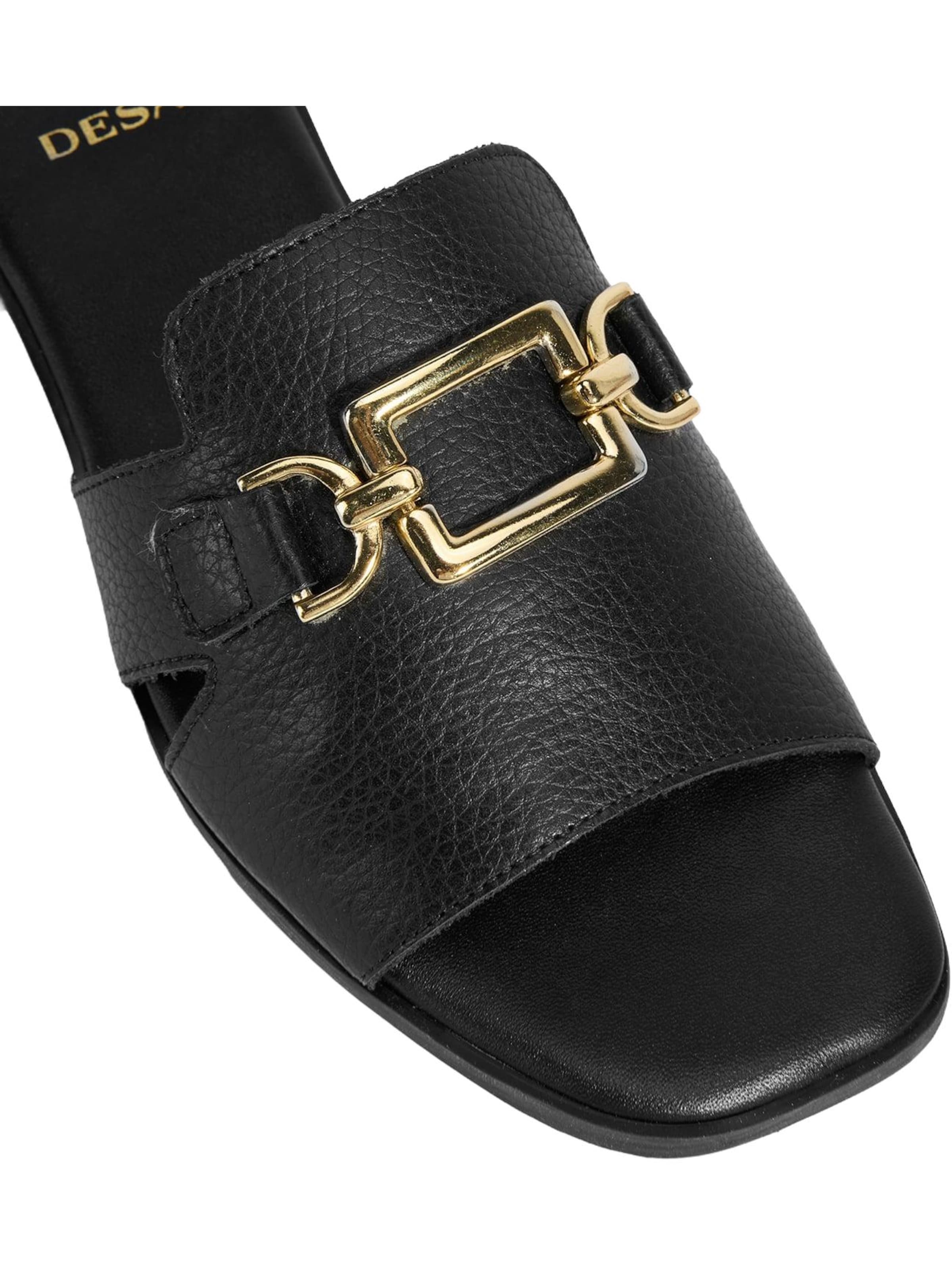 Desa Huisschoenen 'Hausschuhe' in Zwart