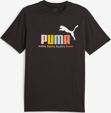 PUMA Performance Shirt 'Essential' in Black: front