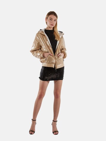 TOOche Performance Jacket 'Labyrinth' in Beige: front