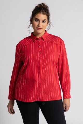 Ulla Popken Blouse in Rood: voorkant