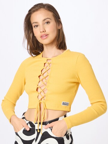 The Ragged Priest Shirt 'LACY' in Yellow: front