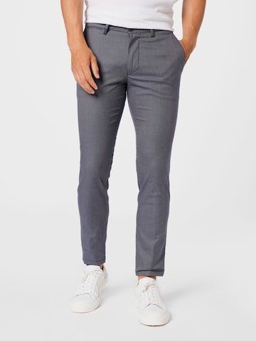 DRYKORN Slim fit Chino Pants 'Mad' in Blue: front
