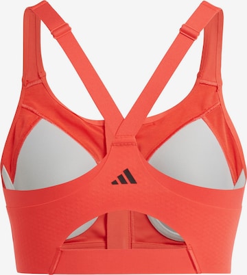 ADIDAS PERFORMANCE Bustier Sport bh 'Impact Luxe' in Rood