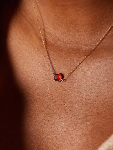 Lucardi Ketting 'Geburtsstein' in Goud