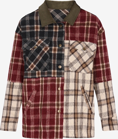 Demisezoninė striukė iš ROCKEASY, spalva – smėlio spalva / ruda / tamsiai raudona / juoda, Prekių apžvalga