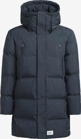 khujo Winter Coat 'Clide' in Blue: front