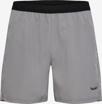 Regular Pantalon de sport Hummel en gris : devant