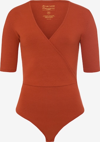 Les Lunes Shirt Bodysuit 'Zoey' in Orange: front