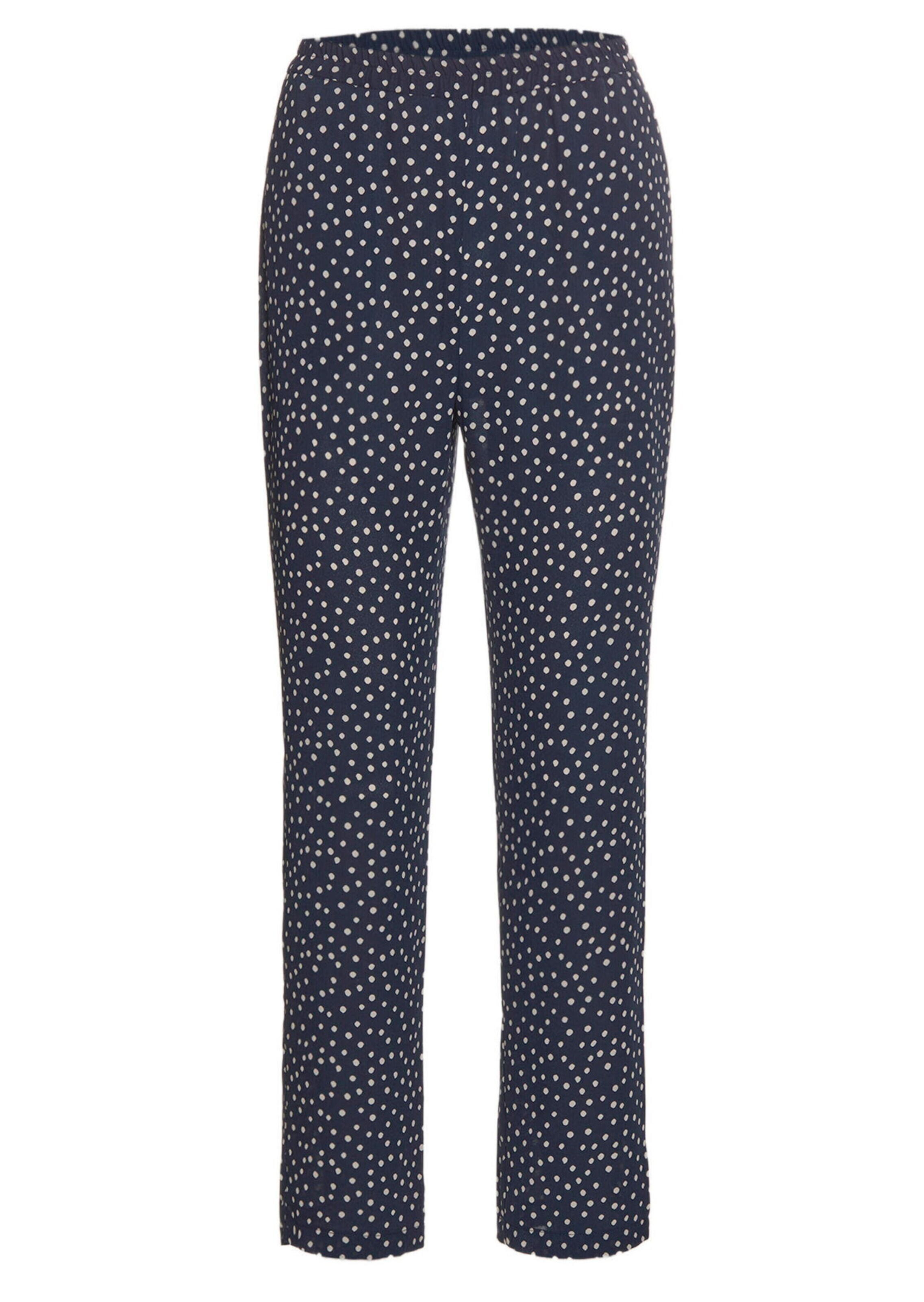 Goldner Regular Broek 'Louisa' in Blauw: voorkant