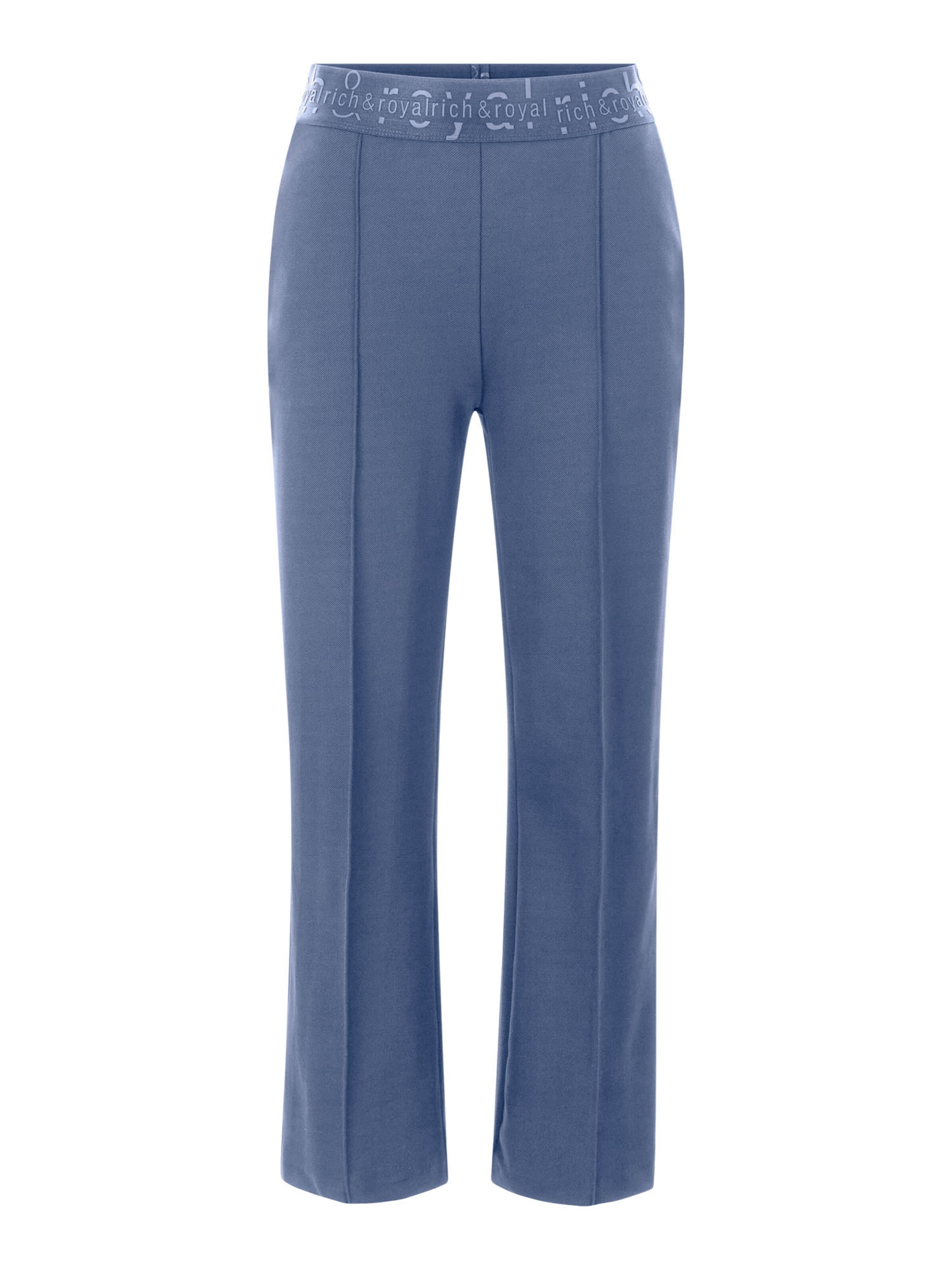 Rich & Royal - Regular Calças com vincos em azul: frente