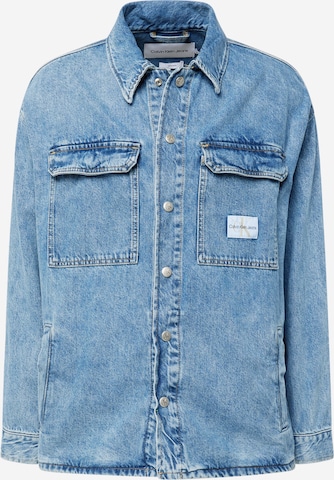Calvin Klein Jeans Φθινοπωρινό και ανοιξιάτικο μπουφάν σε μπλε: μπροστά