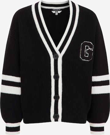 WE Fashion Knit cardigan in Black: front