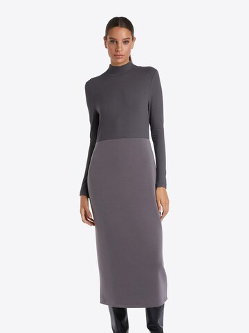 Rich & Royal Dress in Grey: front