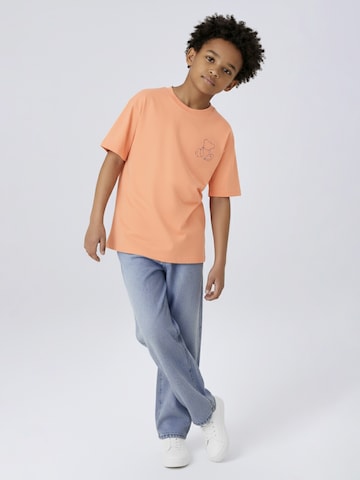 NAME IT T-shirt 'NKMBYNE' i orange