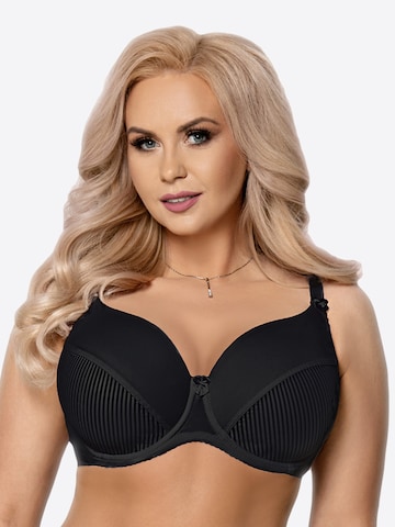 Vena T-shirt Bra 'VB-11' in Black: front