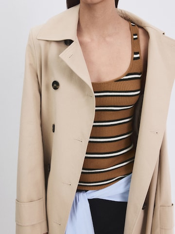 MANGO Knitted top 'LUKO' in Brown