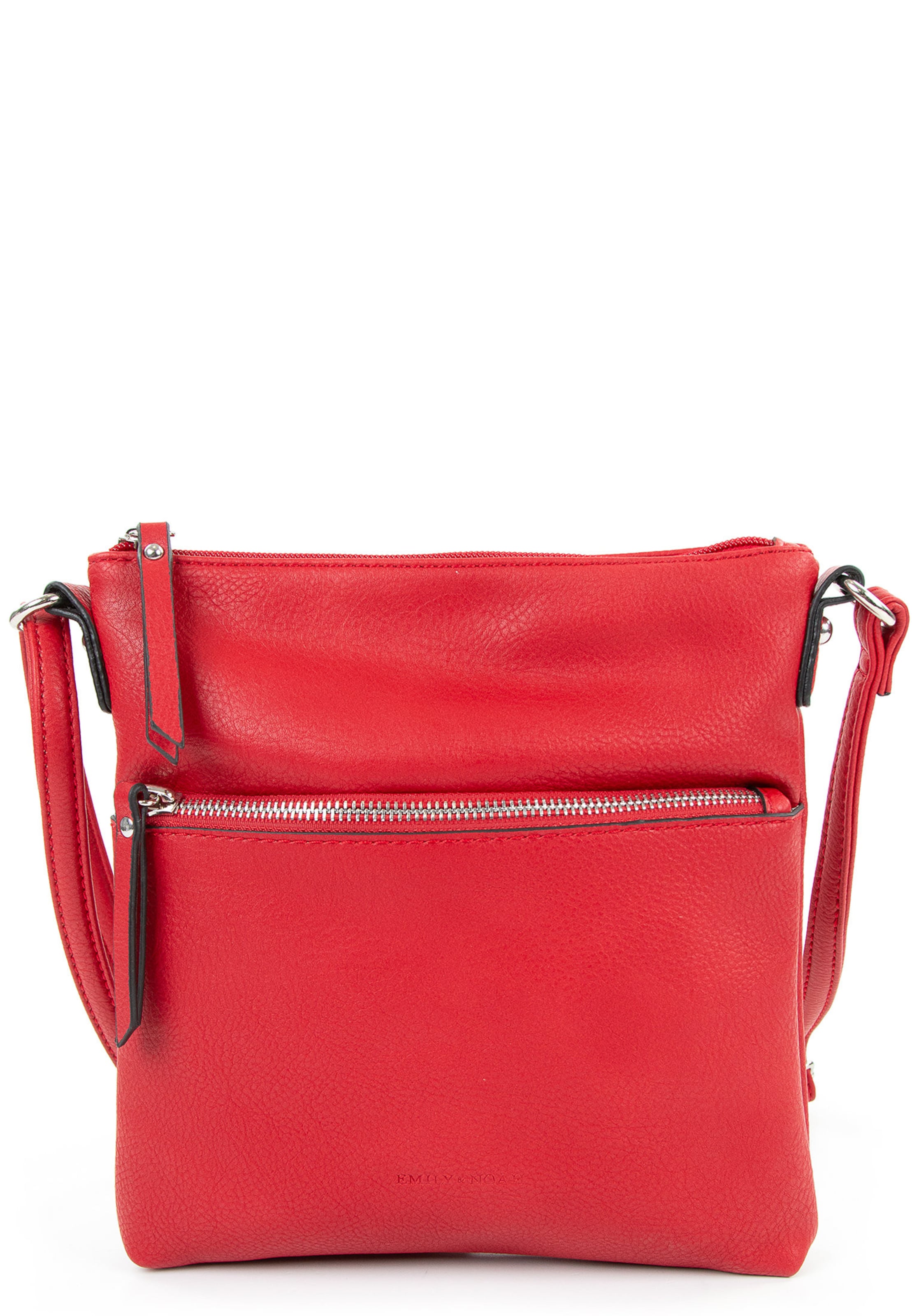 Sac bandoulière 'Emma' Emily & Noah en rouge : devant