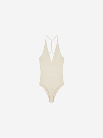 Chemisier Dilvin en beige : devant