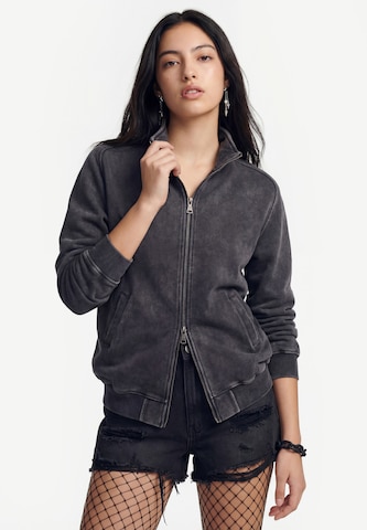 Veste de survêtement myMo ROCKS en gris : devant