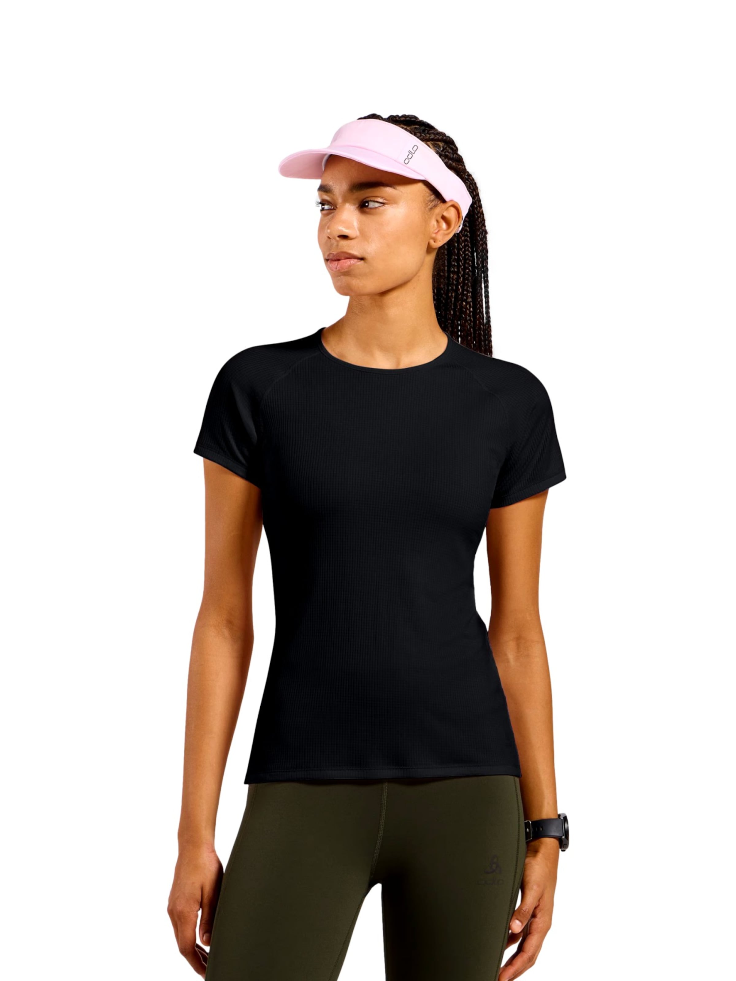 ODLO Functioneel shirt in Zwart: voorkant