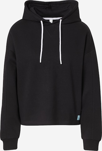 melns QS Sportisks džemperis: no priekšpuses