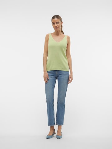 VERO MODA Gebreide top 'NEW LEX' in Groen