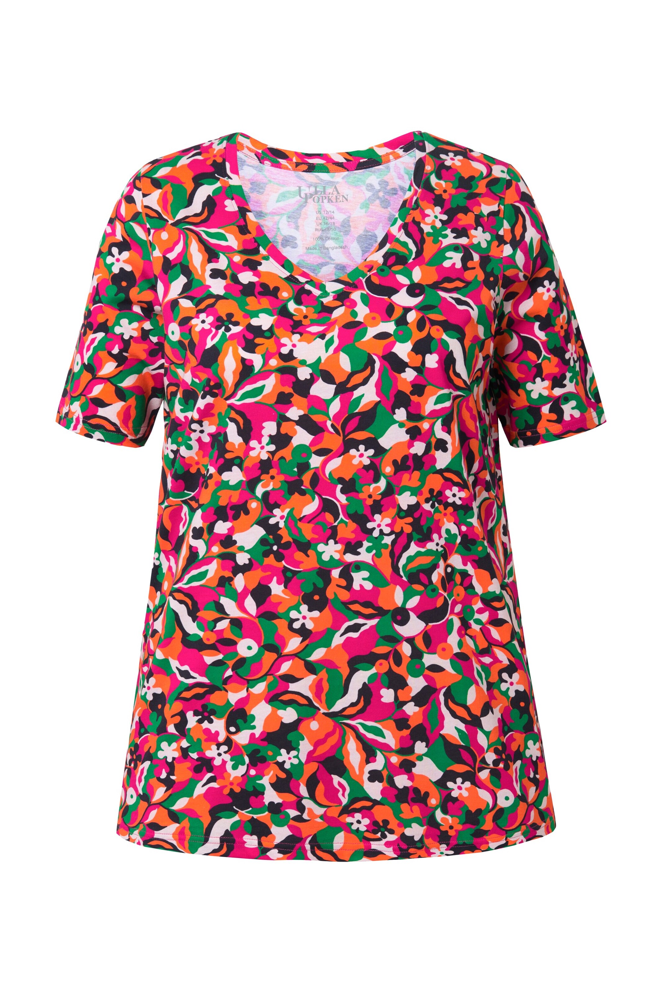 Ulla Popken Shirt in Oranje: voorkant