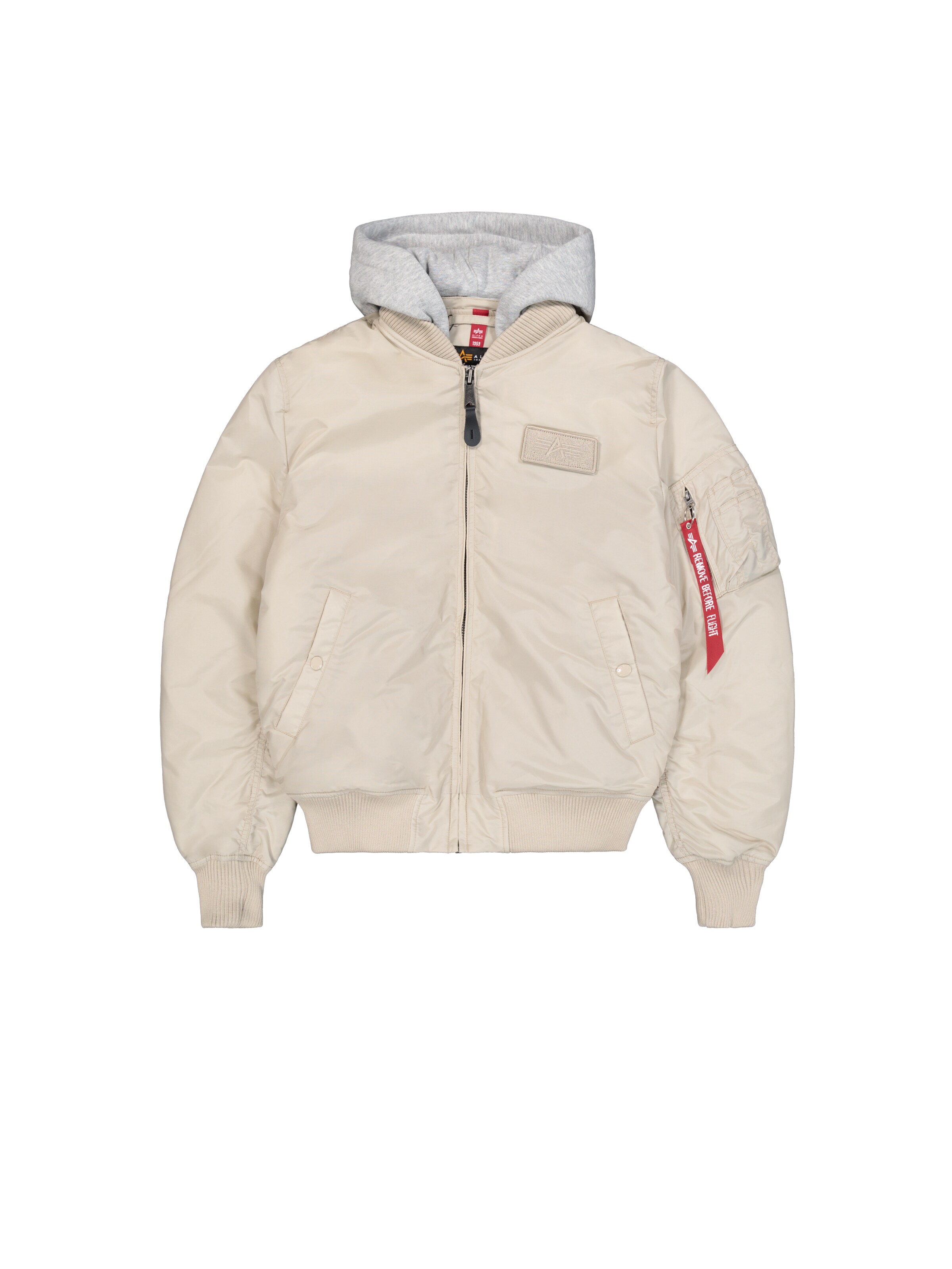 ALPHA INDUSTRIES Between-Season Jacket 'MA-1 TT' in Beige: front