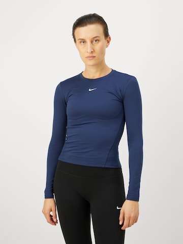 NIKE Funkcionalna majica 'ONE' | modra barva: sprednja stran