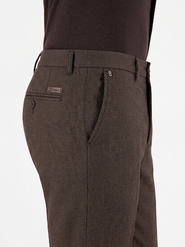 Gardeur Regular Chino trousers 'Bono' in Brown