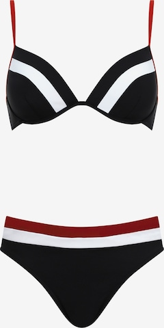 OLYMPIA Bikini in Zwart: voorkant