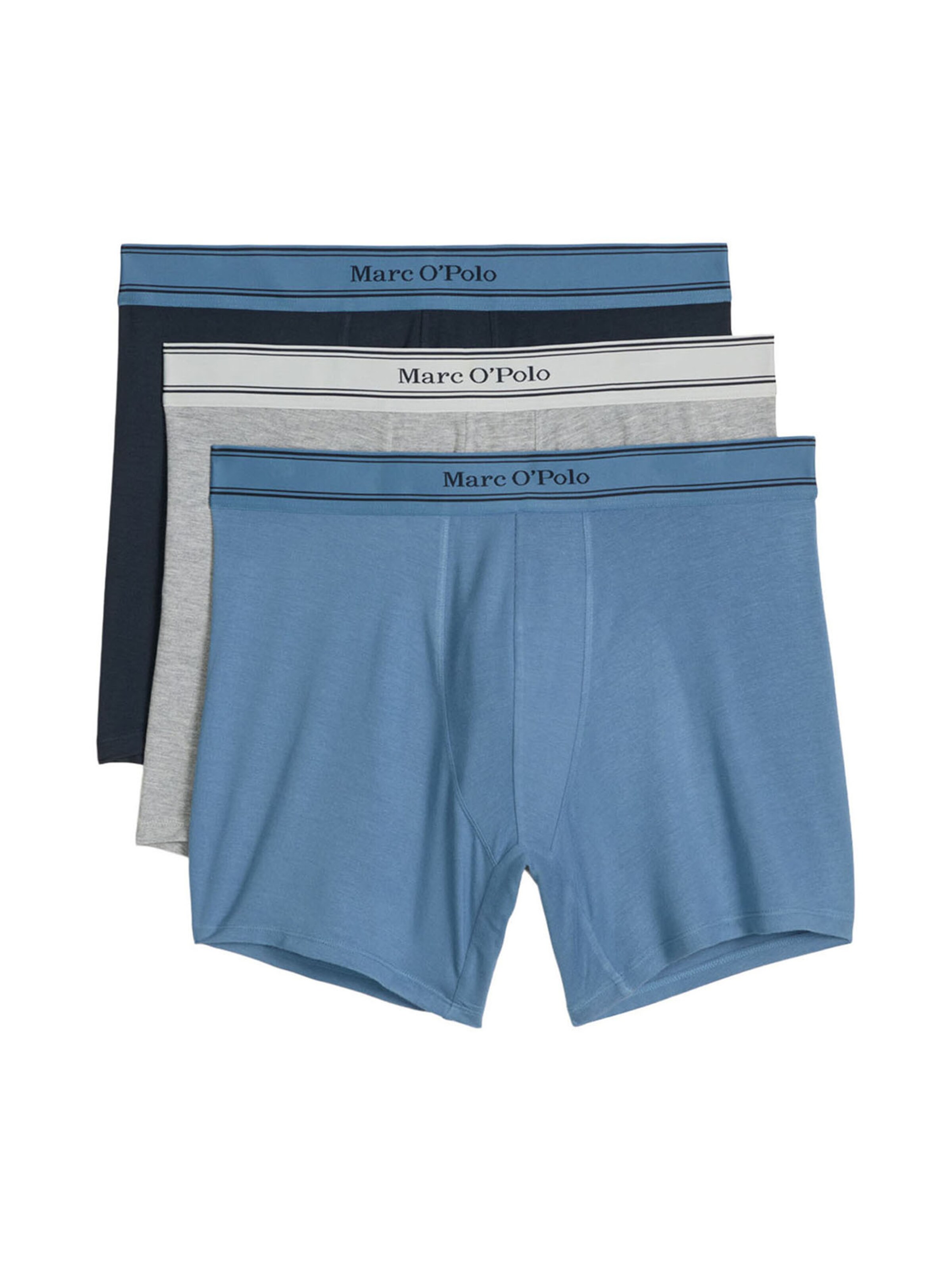 Marc O'Polo Langer Boxer ' Modal ' in Blau: Vorderseite