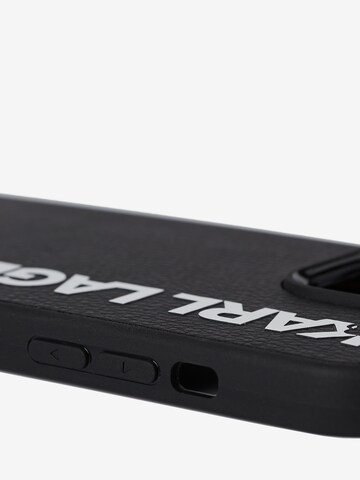 juoda Karl Lagerfeld Išmaniojo telefono dėklas 'iPhone 13 Pro Max '