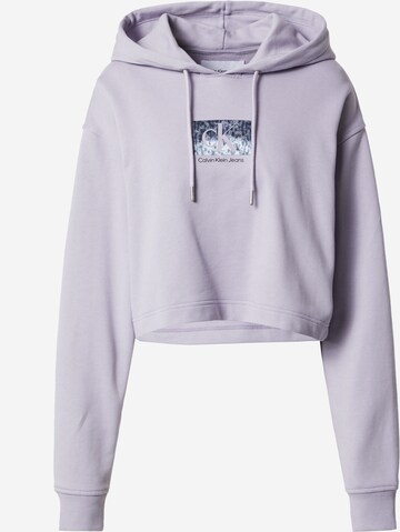 Calvin Klein Jeans Sweatshirt i lila: framsida