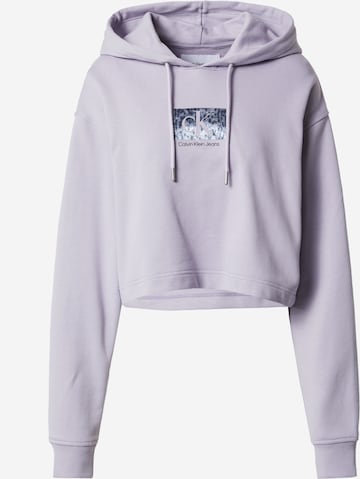 Calvin Klein Jeans Sweatshirt in Purple: front